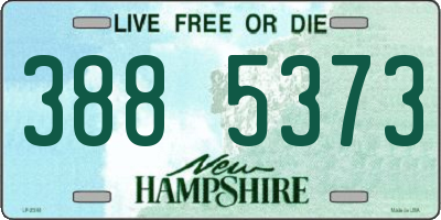 NH license plate 3885373