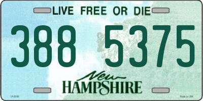 NH license plate 3885375