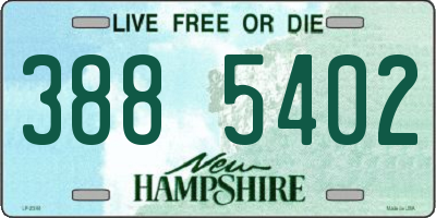 NH license plate 3885402