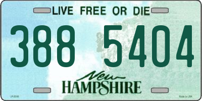 NH license plate 3885404