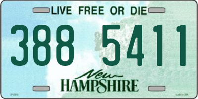 NH license plate 3885411