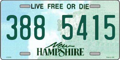 NH license plate 3885415