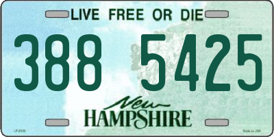 NH license plate 3885425
