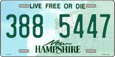 NH license plate 3885447