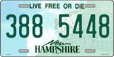 NH license plate 3885448