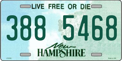 NH license plate 3885468