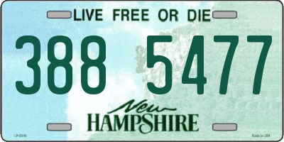 NH license plate 3885477