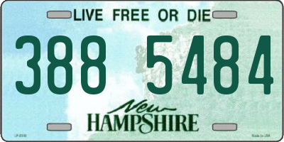 NH license plate 3885484