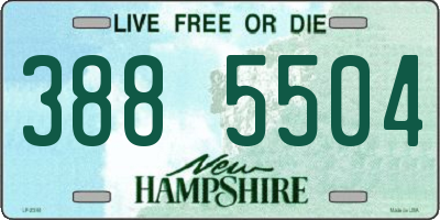 NH license plate 3885504
