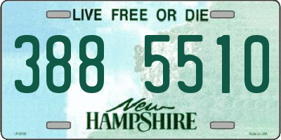 NH license plate 3885510