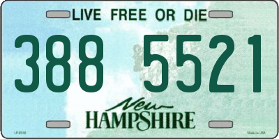 NH license plate 3885521