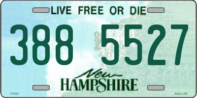 NH license plate 3885527