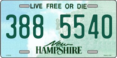 NH license plate 3885540