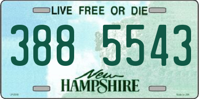 NH license plate 3885543