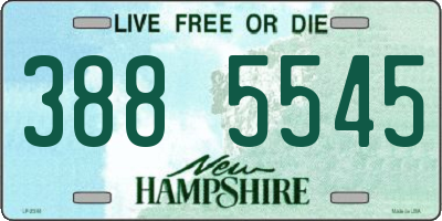 NH license plate 3885545