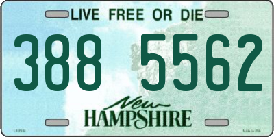 NH license plate 3885562