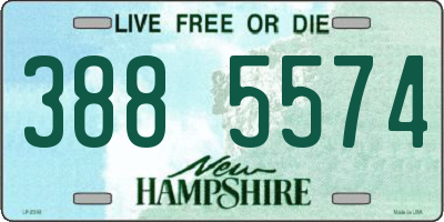 NH license plate 3885574