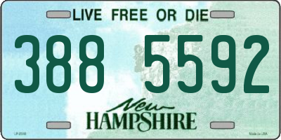 NH license plate 3885592