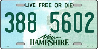 NH license plate 3885602