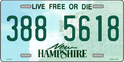 NH license plate 3885618