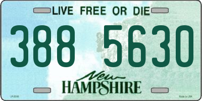 NH license plate 3885630