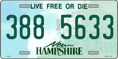 NH license plate 3885633