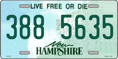 NH license plate 3885635