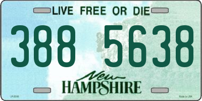 NH license plate 3885638