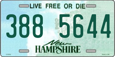 NH license plate 3885644