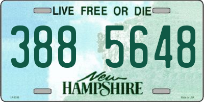 NH license plate 3885648