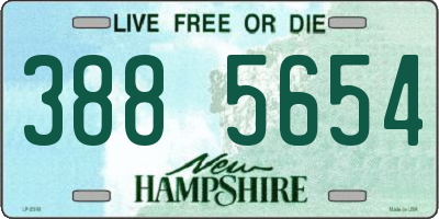 NH license plate 3885654