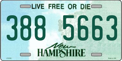 NH license plate 3885663