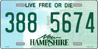 NH license plate 3885674