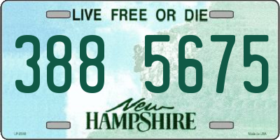 NH license plate 3885675