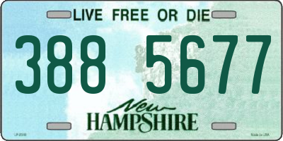 NH license plate 3885677
