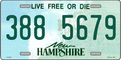 NH license plate 3885679