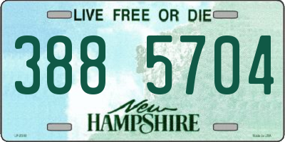 NH license plate 3885704