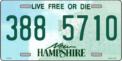 NH license plate 3885710