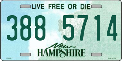 NH license plate 3885714