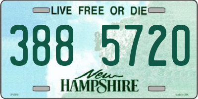 NH license plate 3885720