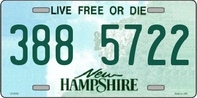 NH license plate 3885722