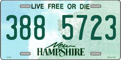 NH license plate 3885723