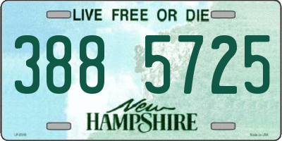 NH license plate 3885725