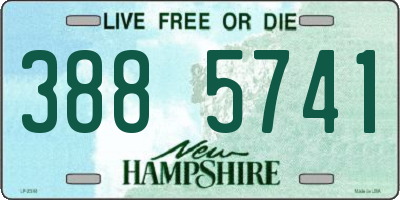 NH license plate 3885741