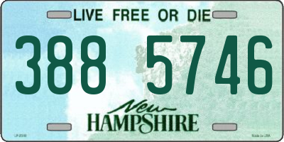 NH license plate 3885746