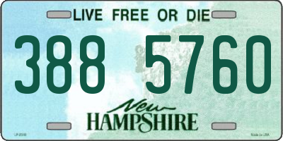 NH license plate 3885760