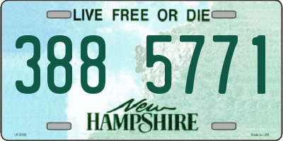 NH license plate 3885771
