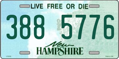 NH license plate 3885776