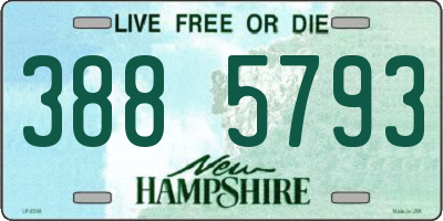 NH license plate 3885793