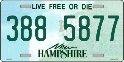 NH license plate 3885877